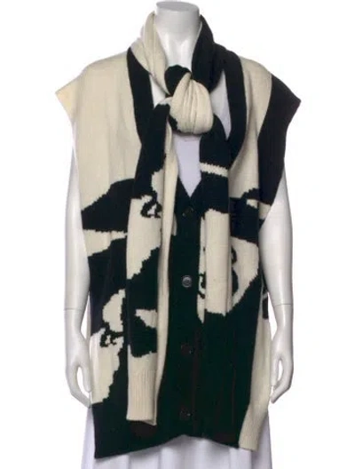 Pre-owned Burberry Cashmere Printed Sweater In Black