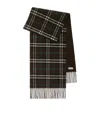 BURBERRY CASHMERE REVERSIBLE CHECK SCARF