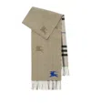 BURBERRY CASHMERE REVERSIBLE EKD CHECK SCARF