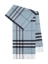 Burberry Cashmere Scarf In Blue