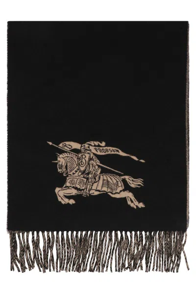 Burberry Cashmere Scarf In Black