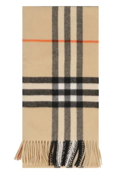 Burberry Cashmere Scarf In Green