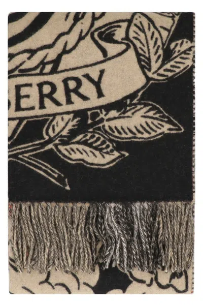 Burberry Cashmere Scarf In Black