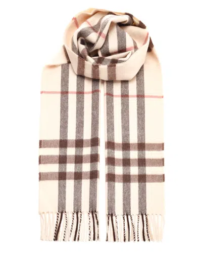 Burberry Cashmere Scarf In Alabaster
