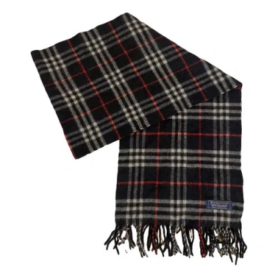 Pre-owned Burberry Cashmere Scarf & Pocket Square In Black