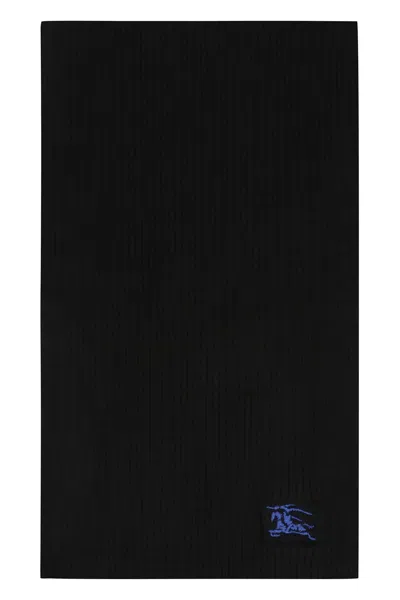 Burberry Cashmere Scarf In Black