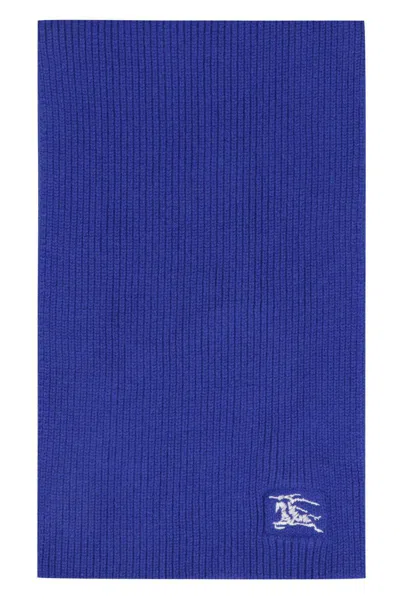 Burberry Cashmere Scarf In Blue