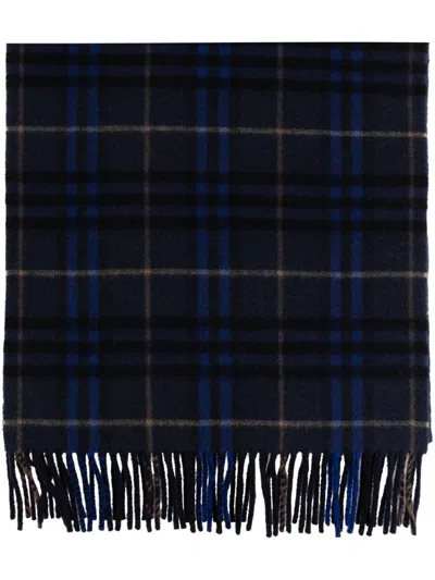 Burberry Cashmere Scarf In Blue