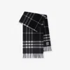 Burberry Cashmere Scarf Check In Black