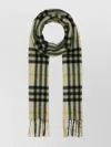 Burberry Cashmere Scarf Embroidered Fringe