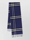 Burberry Cashmere Scarf Featuring Check Pattern And Fringe