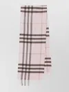 Burberry Cashmere Scarf Featuring Checked Pattern And Fringe In Multi