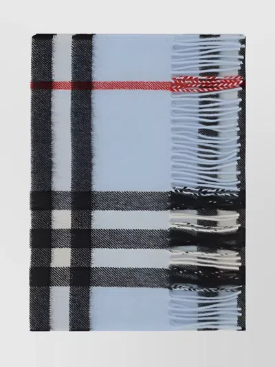 Burberry Cashmere Scarf Fringed Hem