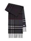 Burberry Contrast Check Cashmere Scarf In Multi