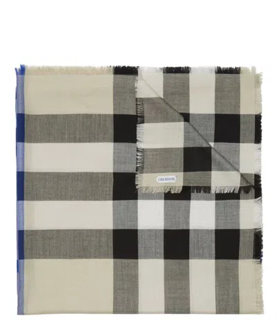 Burberry Check Cashmere Silk Scarf In Multicolor