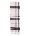 Burberry Check-pattern Cashmere Scarf In Pink