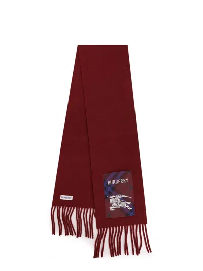 Burberry Cashmere Scarf In Red