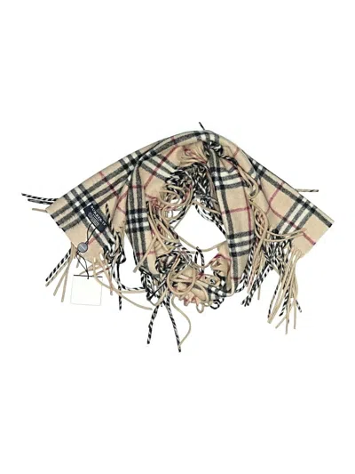 Pre-owned Burberry Cashmere Scarf In Tan