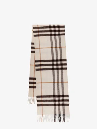 Burberry Cashmere Scarf In White