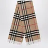 Burberry Cashmere Scarf With Check Motif