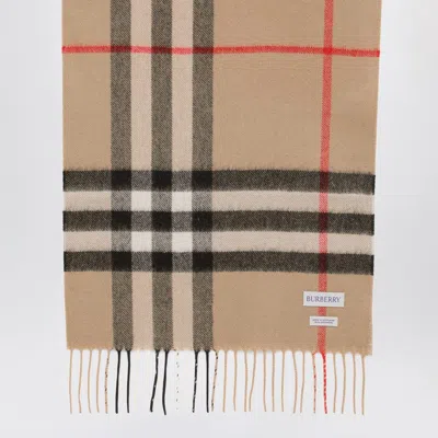 Burberry Cashmere Scarf With Check Motif