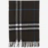 Burberry Cashmere Scarf With Check Pattern