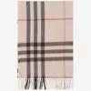 Burberry Cashmere Scarf With Check Pattern In Red