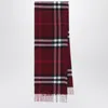 Burberry Cashmere Scarf With Check Pattern Women In Brown
