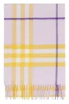 BURBERRY BURBERRY CASHMERE SCARF WITH FRINGES