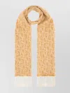 Burberry Cashmere Scarf With Soft Texture And Fringe Detail