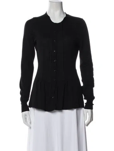 Pre-owned Burberry Cashmere Scoop Neck Sweater In Black