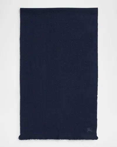 Burberry Cashmere Silk Scarf In Gray