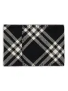 Burberry Embroidered Wool Scarf In Black
