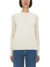 Burberry Regular Fit Cashmere Sweater In White