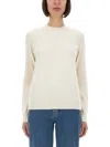 Burberry Regular Fit Cashmere Sweater In White