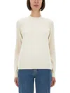 Burberry Regular Fit Cashmere Sweater In White