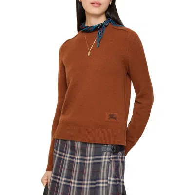 Burberry Cashmere Sweater In Brown