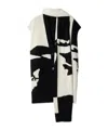 Burberry Ekd Cashmere Cape In Black