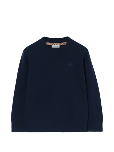 Burberry Cashmere Sweater In Blue