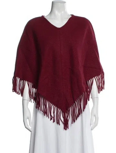 Pre-owned Burberry Cashmere Sweater In Burgundy