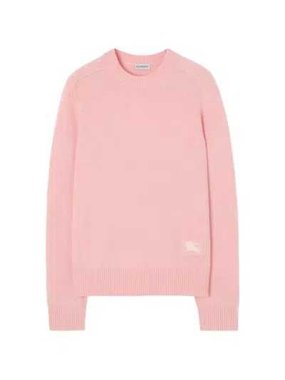Burberry Cashmere Crew-neck Sweater In Pink