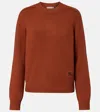 Burberry Cashmere Sweater In Orange