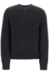 Burberry Cashmere Sweater With Ekd Design In Grey