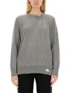 Burberry Cashmere Sweater With Unique Kilt Pin Detail In Grey