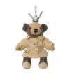 Burberry Cashmere Thomas Bear Trench Coat Charm In Multi