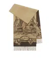 Burberry Cashmere Tower Bridge Scarf In Brown