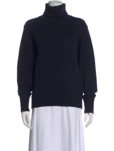 Pre-owned Burberry Cashmere Turtleneck Sweater In Black