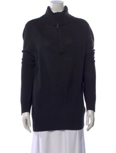 Pre-owned Burberry Cashmere Turtleneck Sweater In Blue