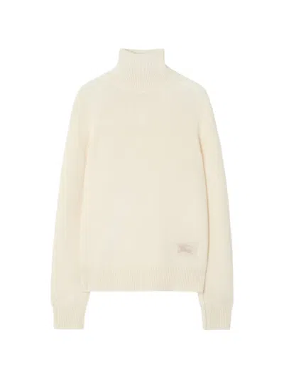 Burberry Cashmere Turtleneck Sweater In Neutral