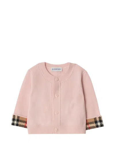 Burberry Cashmere Two-piece Baby Gift Set In Pink
